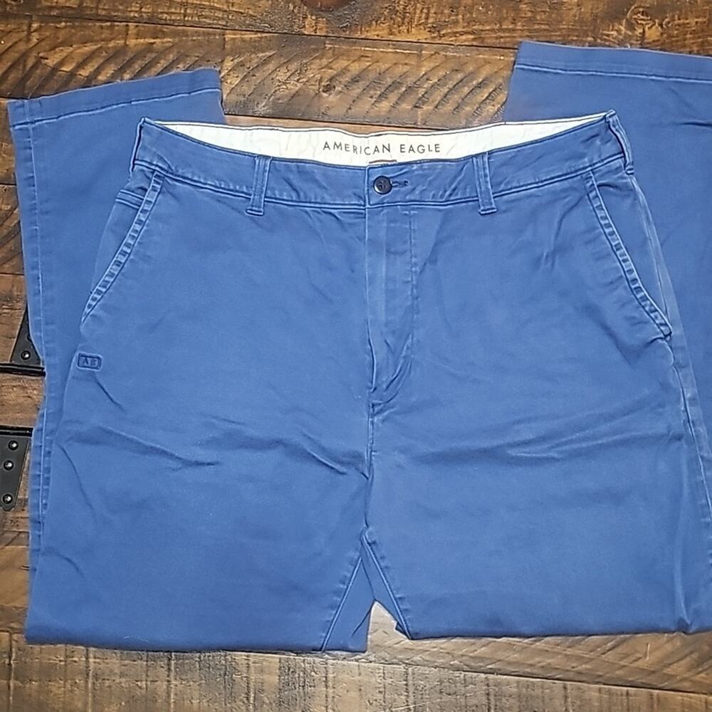 Blue American Eagle Slim Fit Workwear Pants with AE Flex sz 36 x 32